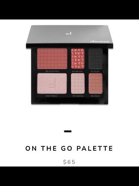 Doucce On The Go Palette - Pink, Coral & Black Eyeshadow